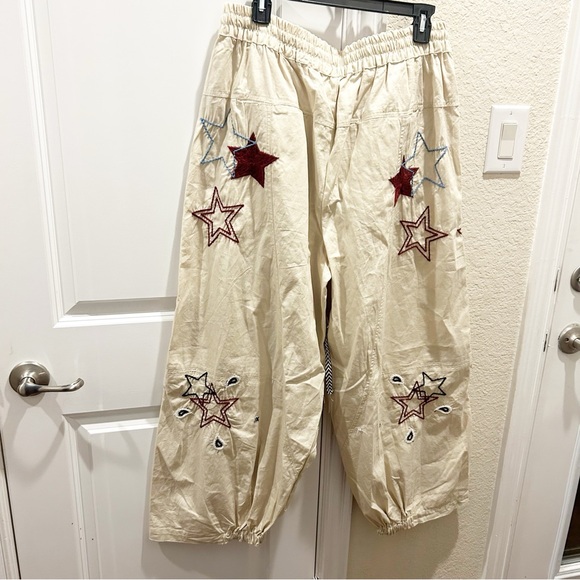 NWT Free People Aria Western Star Embroidered Pull On Pants - Picture 7 of 7